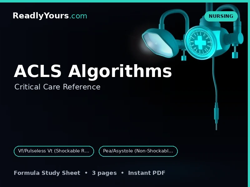 ACLS Algorithms