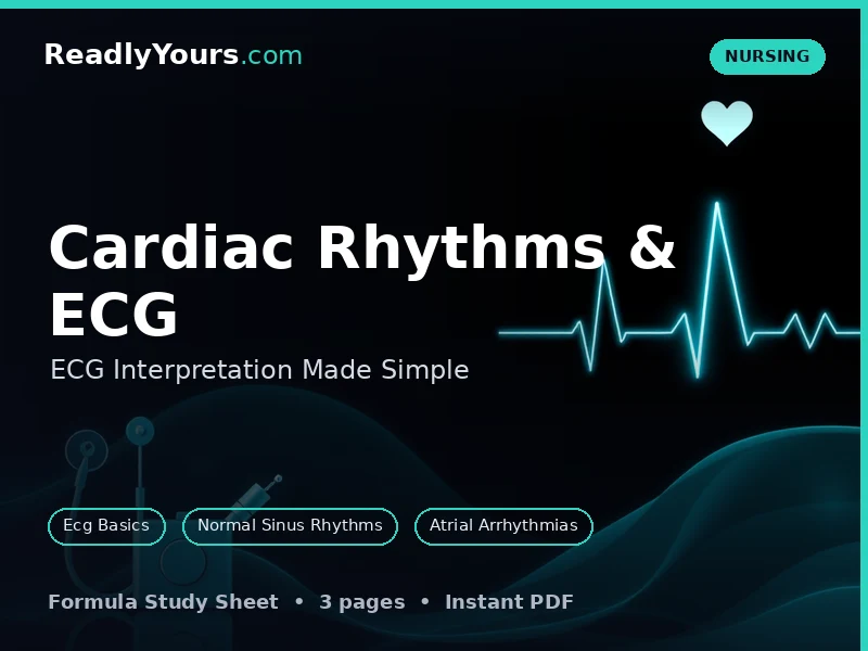 Cardiac Rhythms & ECG