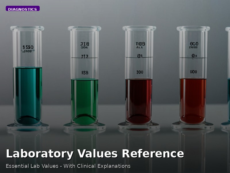Laboratory Values Reference