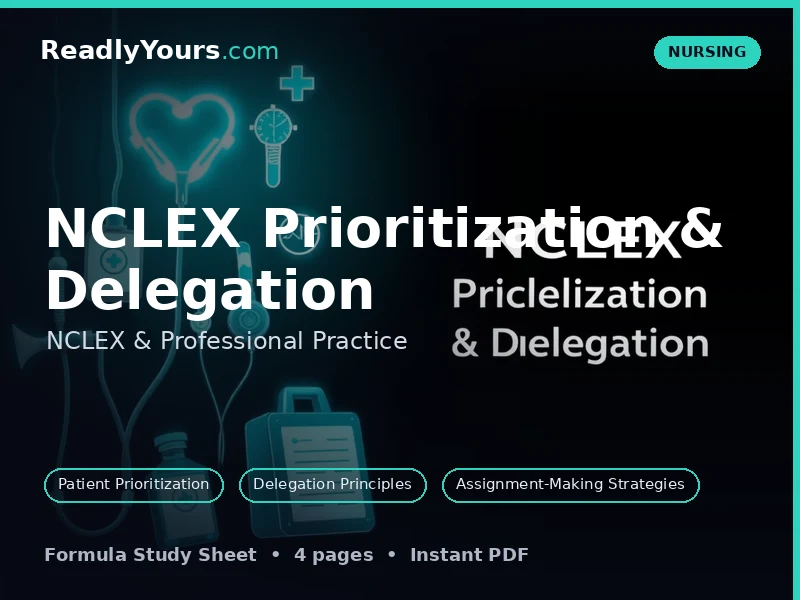 NCLEX Prioritization & Delegation
