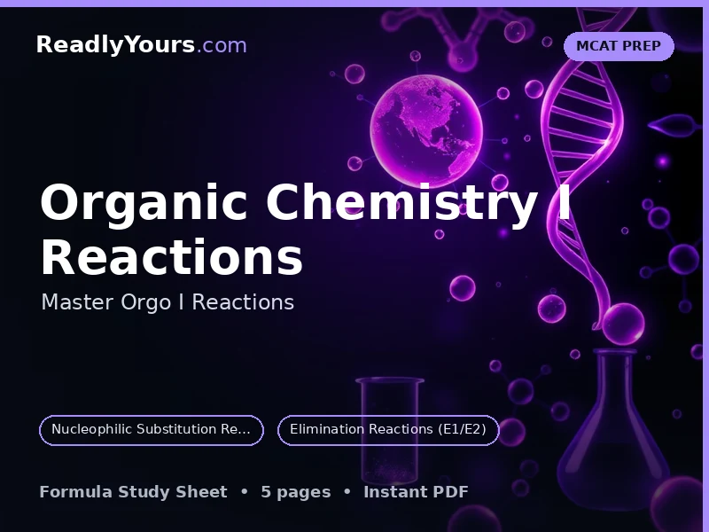 Organic Chemistry I Reactions